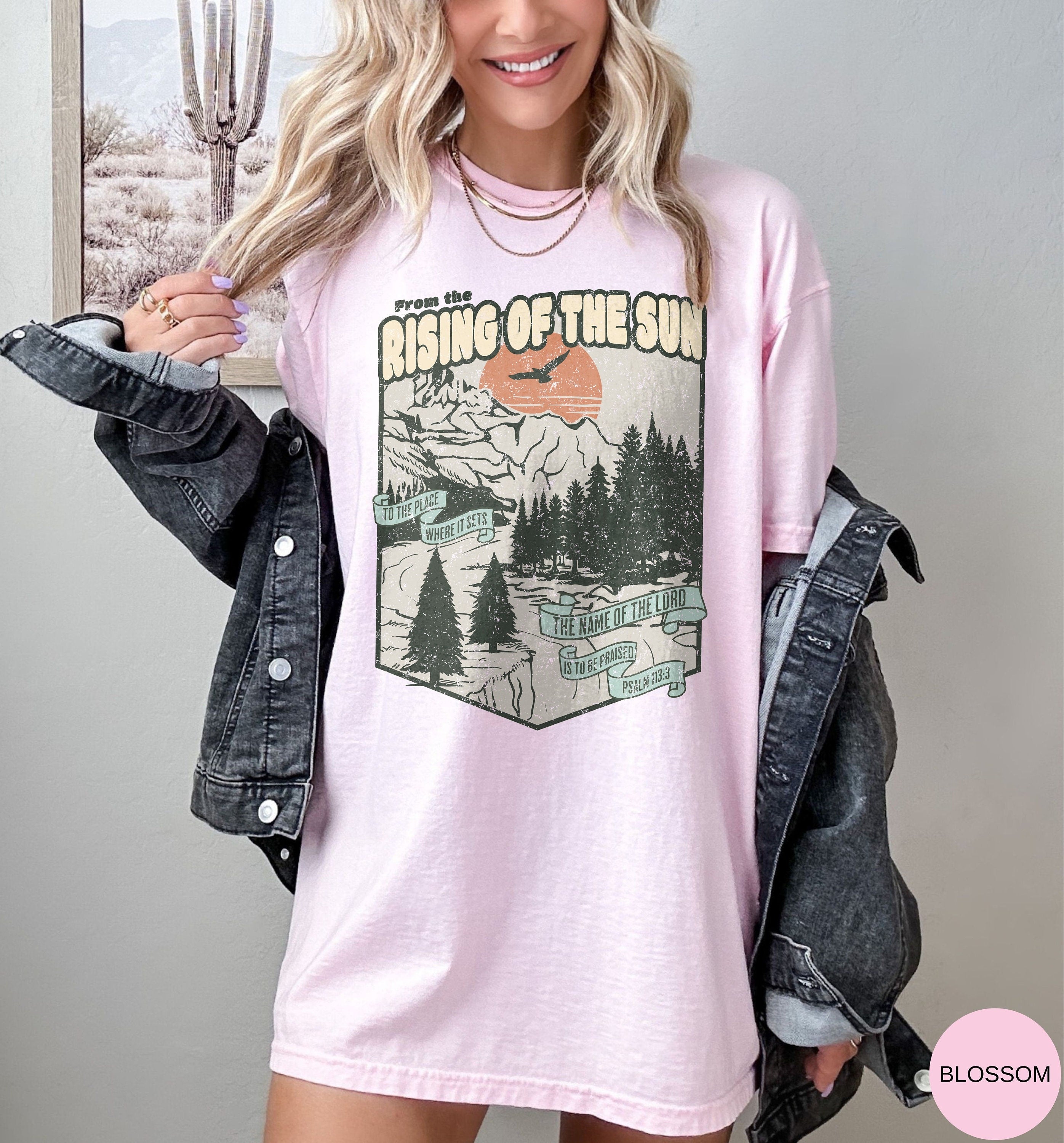 Comfort Colors® Retro Christian Shirt Psalm 113 Shirt Bible Verse Tshirt, Jesus Apparel Cute Faith Based Tee Gift For Christian, Godly Gifts